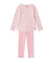 Pijama de túbico reversible para niña rosa VIENNE/rosa ROSE/ MULTICO