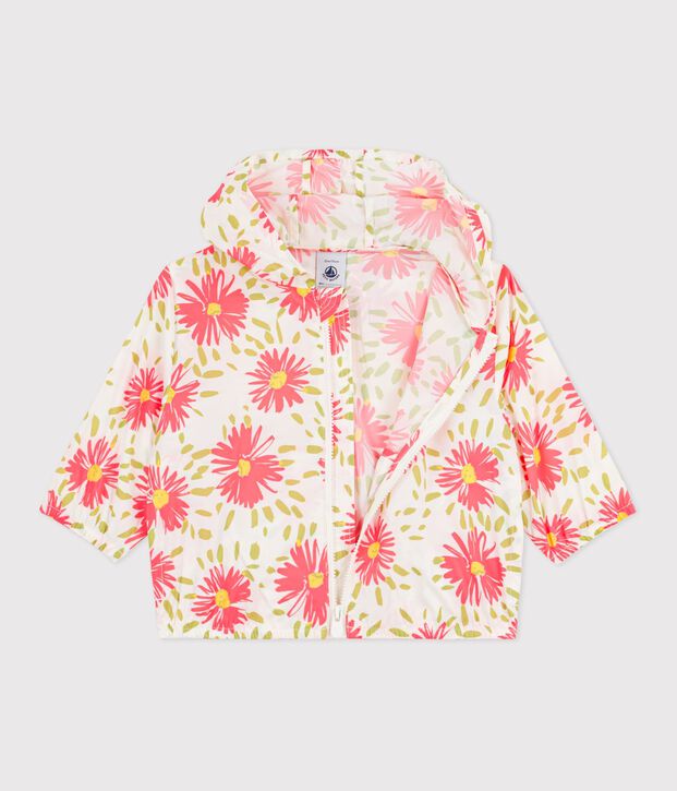 Cortavientos ultraligero para beb&eacute; blanco/multicolor
