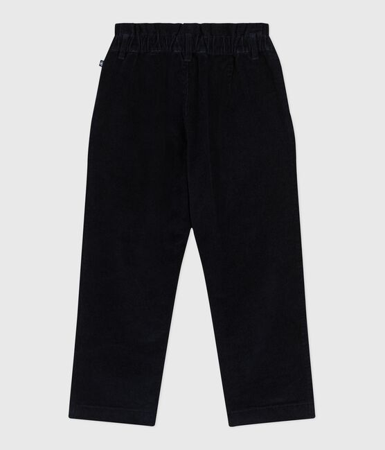 Pantalón infantil liso de pana azul SMOKING