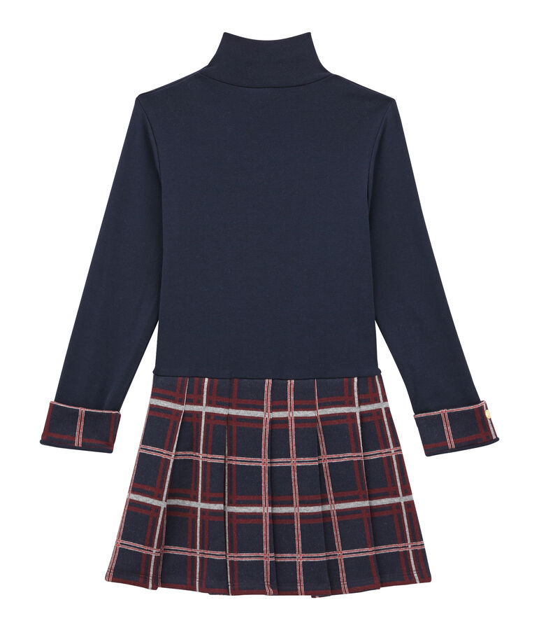 Vestidobi-materiapara ni&ntilde;a azul SMOKING/blanco MULTICO