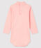 Bodi de manga larga de bebé con cuello vuelto rosa MINOIS/blanco MARSHMALLOW