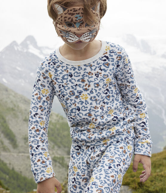 Pijama disfraz con y máscara para niño/niña blanco MARSHMALLOW/blanco MULTICO