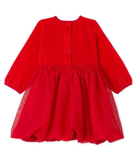 Vestido de bebé niña rojo TERKUIT
