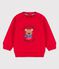 Sudadera de muletón de bebé rojo TERKUIT