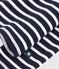 Camiseta infantil de algodón de manga larga a rayas azul SMOKING/blanco MARSHMALLOW