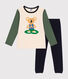 Pijama infantil liso de algodón