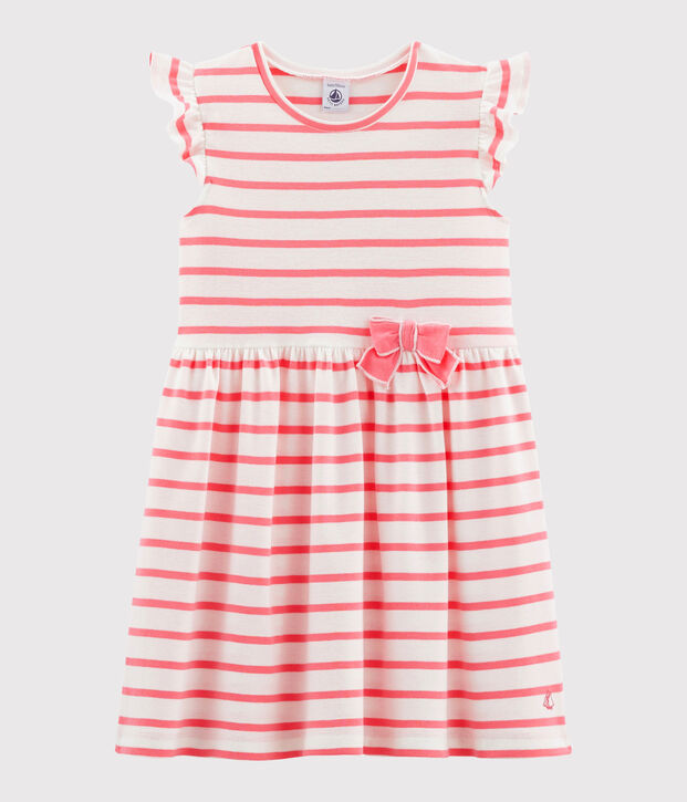 Vestido de ni&ntilde;a blanco/rosa