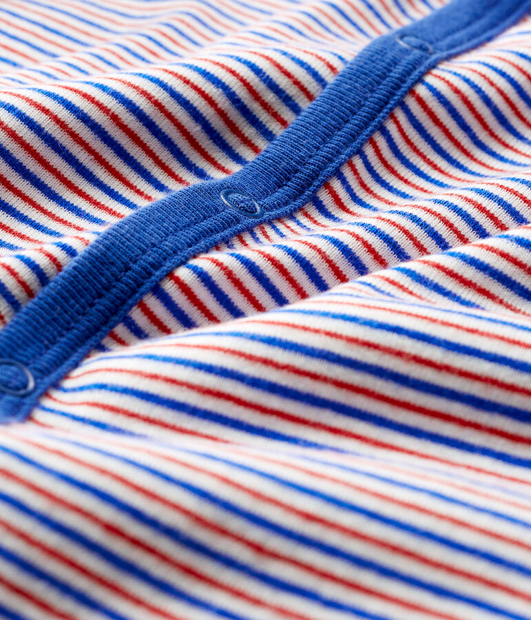 Pelele sin pies de punto para beb&eacute; ni&ntilde;o blanco/multicolor