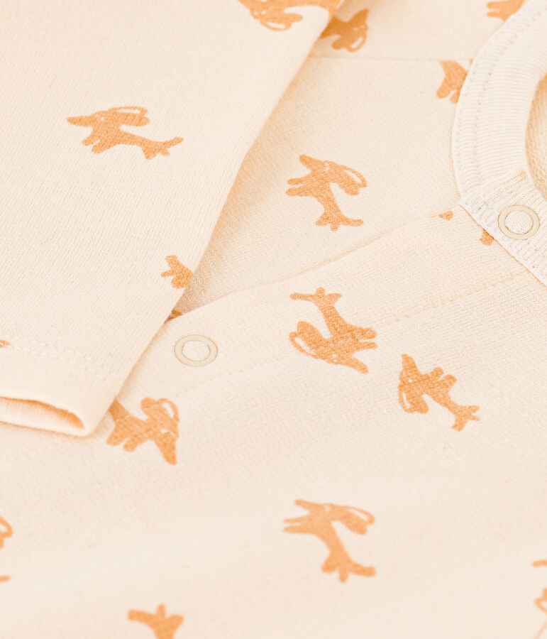 Mono largo de mulet&oacute;n ligero para beb&eacute; crudo/beige