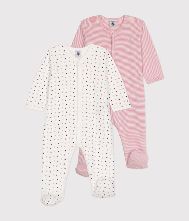 Juego de 2 pijamas de algod&oacute;n para beb&eacute; multicolor