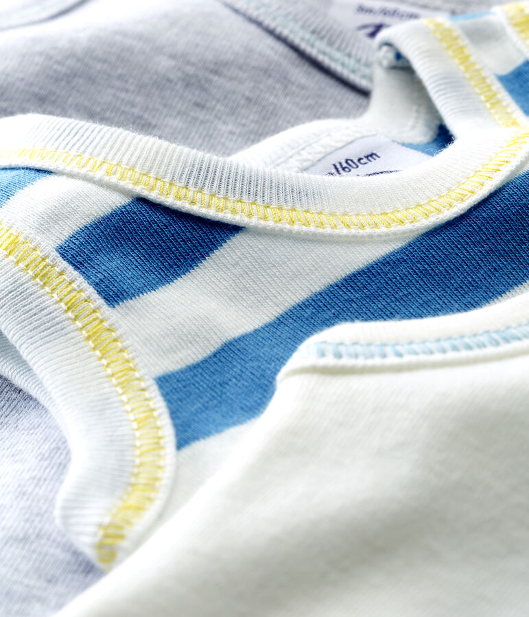 Tres bodis sin mangas para beb&eacute; ni&ntilde;o multicolor