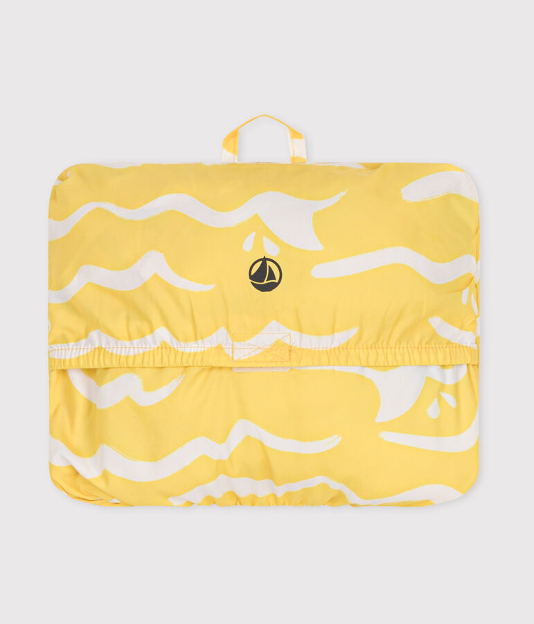 Cortavientos infantil ultraligero amarillo/blanco