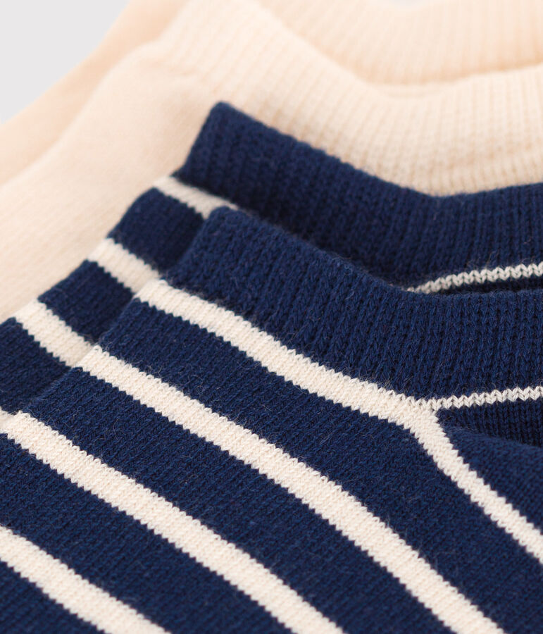 2 pares de calcetines de algod&oacute;n a rayas para ni&ntilde;os multicolor