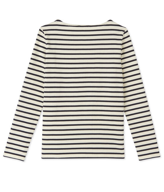 Marinera de mujer beige COQUILLE/azul SMOKING