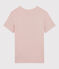 Camiseta de cuello redondo emblemática de algodón de mujer rosa GLOVE