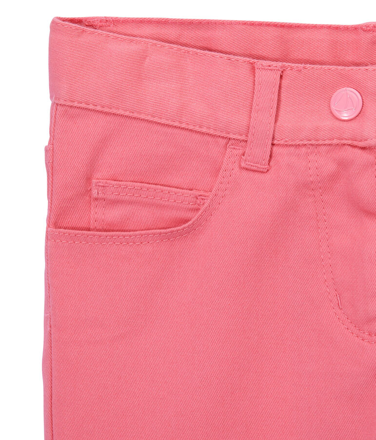 Pantal&oacute;n para ni&ntilde;a en jean colorido rosa