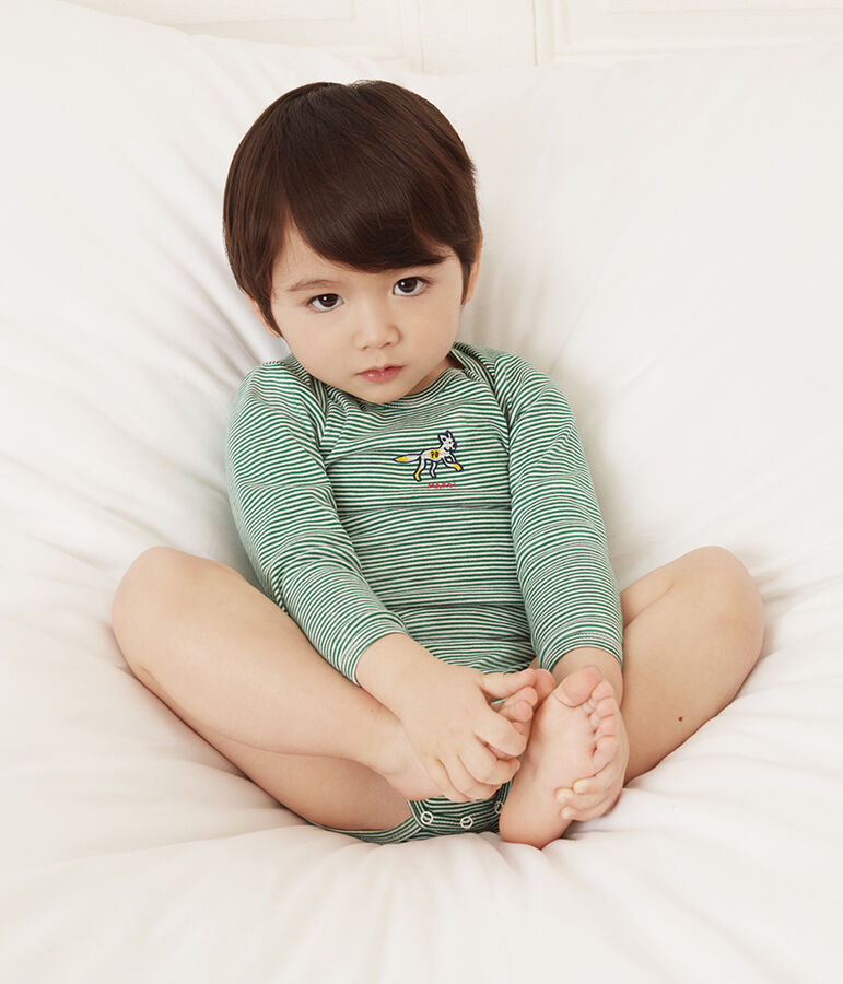 Juego de 5 bodis de manga larga para beb&eacute; ni&ntilde;o multicolor