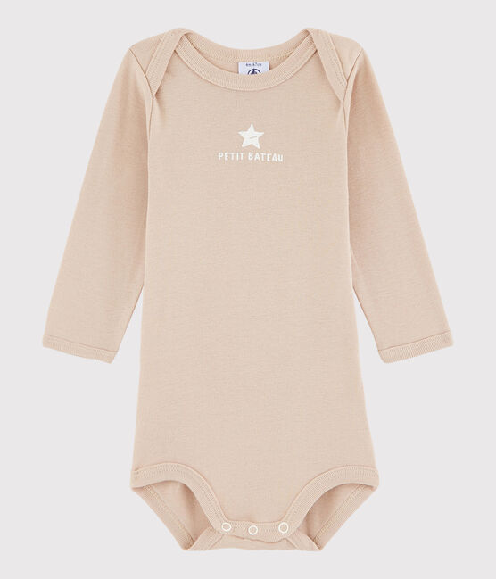 Bodi de manga larga de bebé niña/niño marron WESTERN