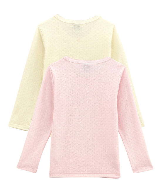 Pack de 2 camisetas de manga larga para niña variante 1
