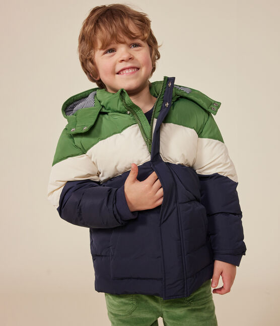 Plumífero para niño azul SMOKING/blanco MULTICO