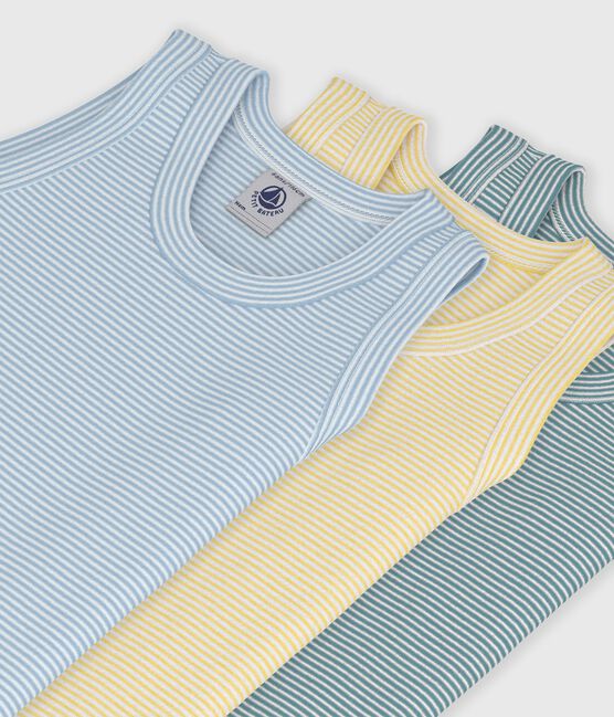Juego de camisetas de tirantes infantiles de algodón a rayas variante 1