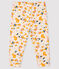 Pantalón de tela túbica para bebé niña beige MONTELIMAR/blanco MULTICO