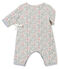 Pelele guatinado y estampado para bebé niña blanco MARSHMALLOW/blanco MULTICO