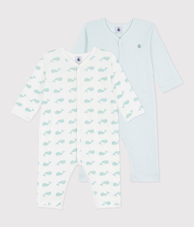 Juego de pijamas sin pies de algod&oacute;n estampado para beb&eacute; multicolor