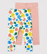 Lote de 2 leggings de fantasía de algodón para bebé