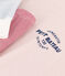 Pijama de algodón milrayas tricolor para mujer blanco MARSHMALLOW/blanco MULTICO