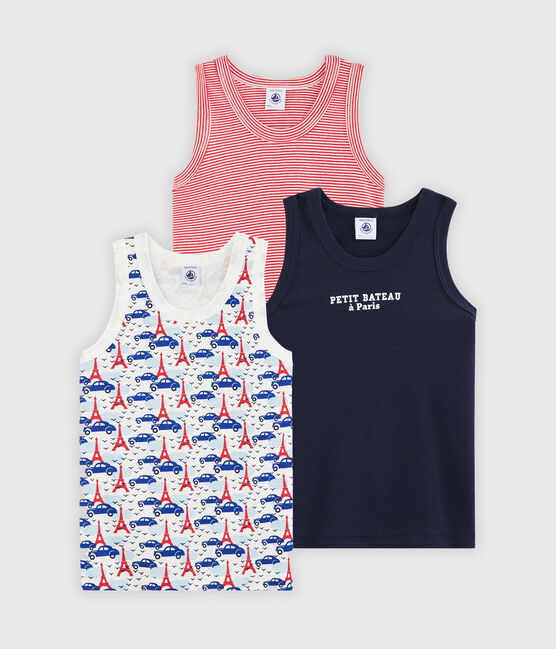 Trío de camisetas de tirantes para niño variante 1