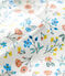 «Leggings» con estampado de flores de algodón para bebé blanco MARSHMALLOW/blanco MULTICO