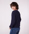 Sudadera lisa de algodón para mujer azul SMOKING