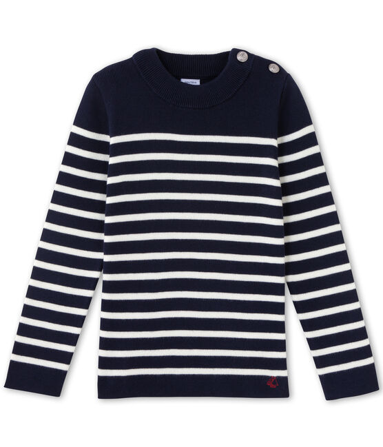 Jersey para niño azul SMOKING/blanco LAIT