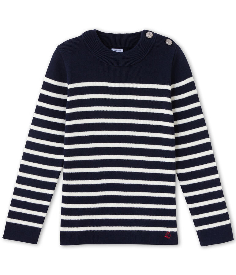 Jersey para ni&ntilde;o azul SMOKING/blanco LAIT