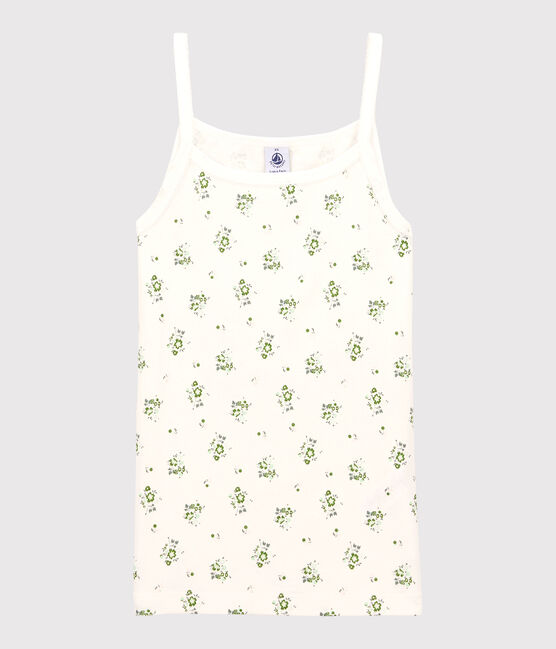 Camiseta de tirantes L'ICONIQUE de algodón para mujer blanco MARSHMALLOW/blanco MULTICO