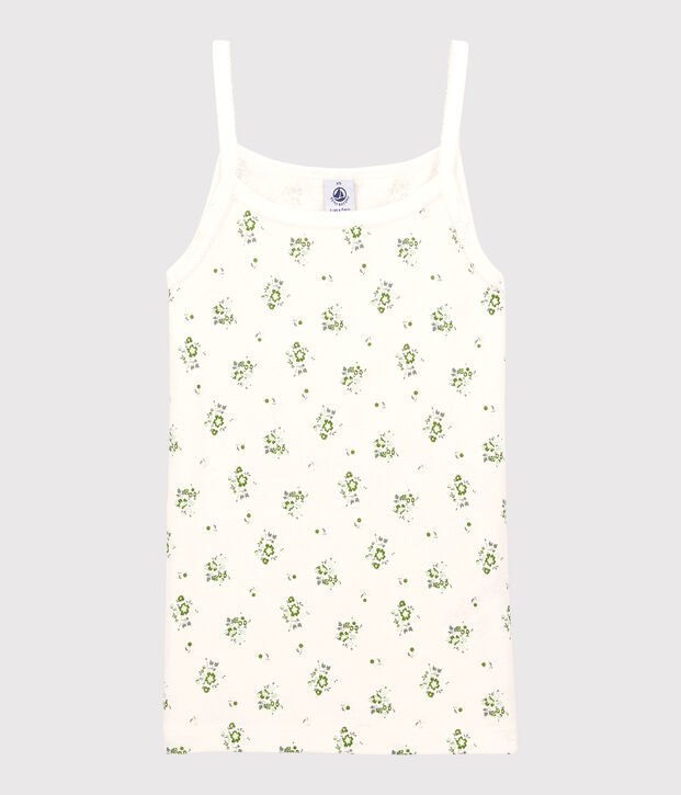 Camiseta de tirantes L'ICONIQUE de algod&oacute;n para mujer blanco/multicolor