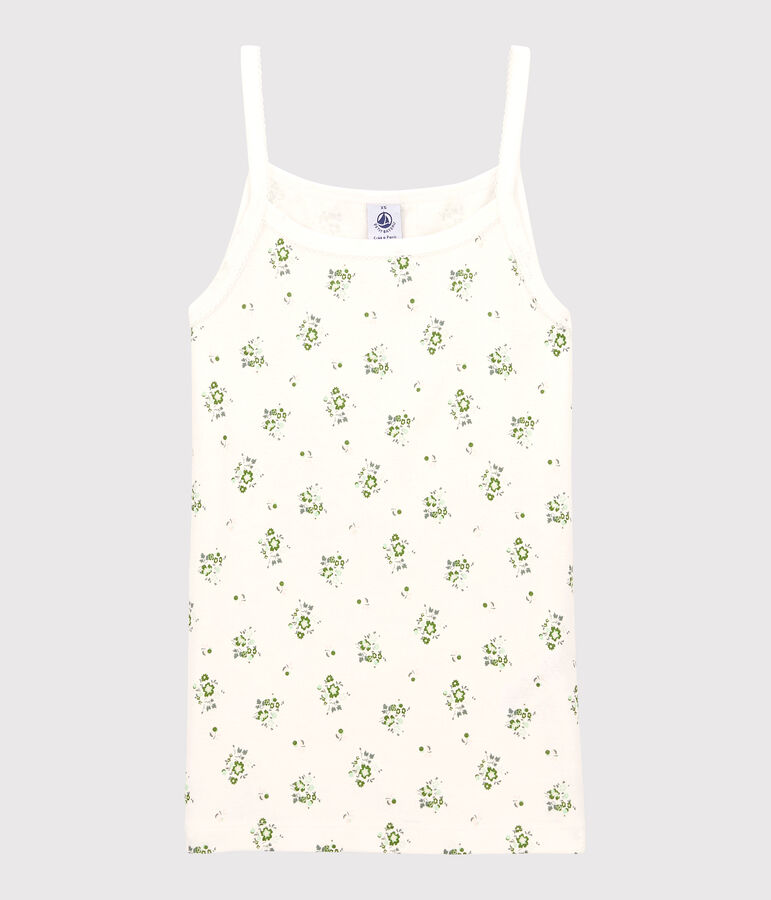 Camiseta de tirantes L'ICONIQUE de algod&oacute;n para mujer blanco/multicolor