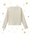 Cárdigan para niña blanco MARSHMALLOW/amarillo DORE