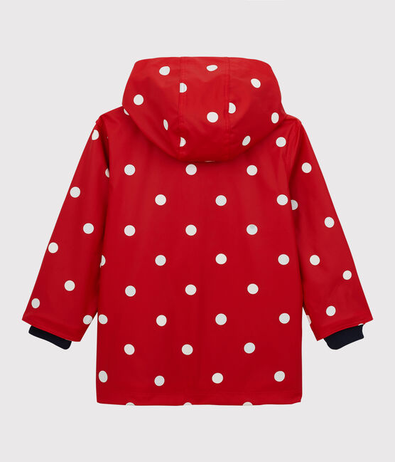 Chubasquero de niña rojo TERKUIT/blanco MULTICO