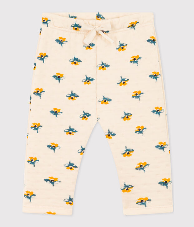 Pantal&oacute;n de t&uacute;bico acolchado estampado para beb&eacute; crudo/multicolor