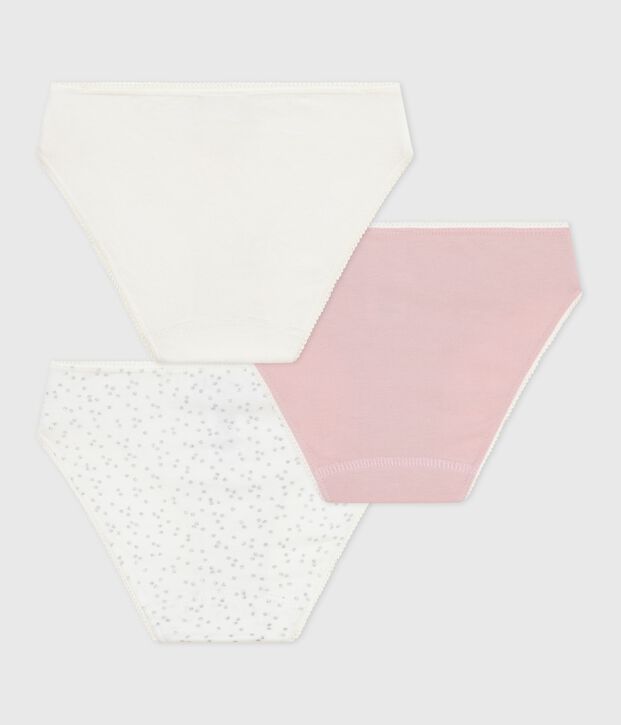 Juego de braguitas infantiles de algod&oacute;n y elastano multicolor