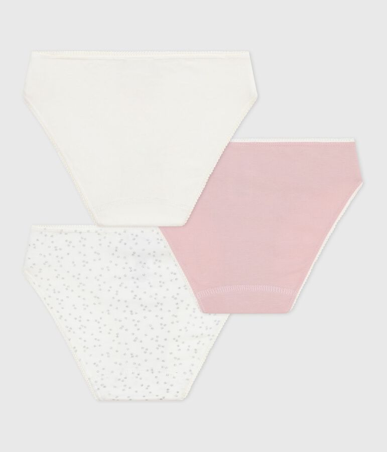 Juego de braguitas infantiles de algod&oacute;n y elastano multicolor