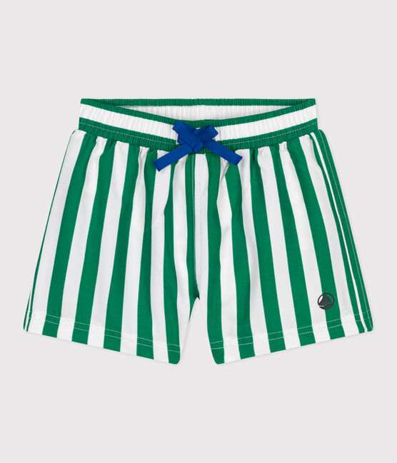 Bañador con estampado de rayas para bebé verde MARSHMALLOW/ JARDIN