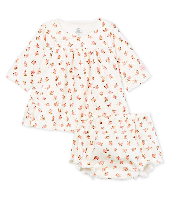 Vestido Y Braguita Bloomer Para Bebe Nina Marshmallow Multico Petit Bateau Vestido Y Braguita Bloomer Para Bebe Nina Marshmallow Multico Petit Bateau