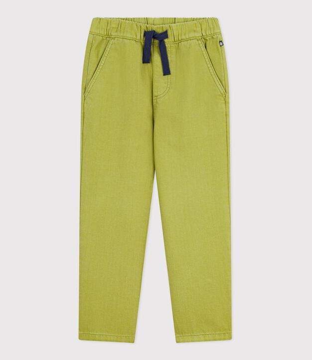 Pantal&oacute;n infantil de algod&oacute;n verde