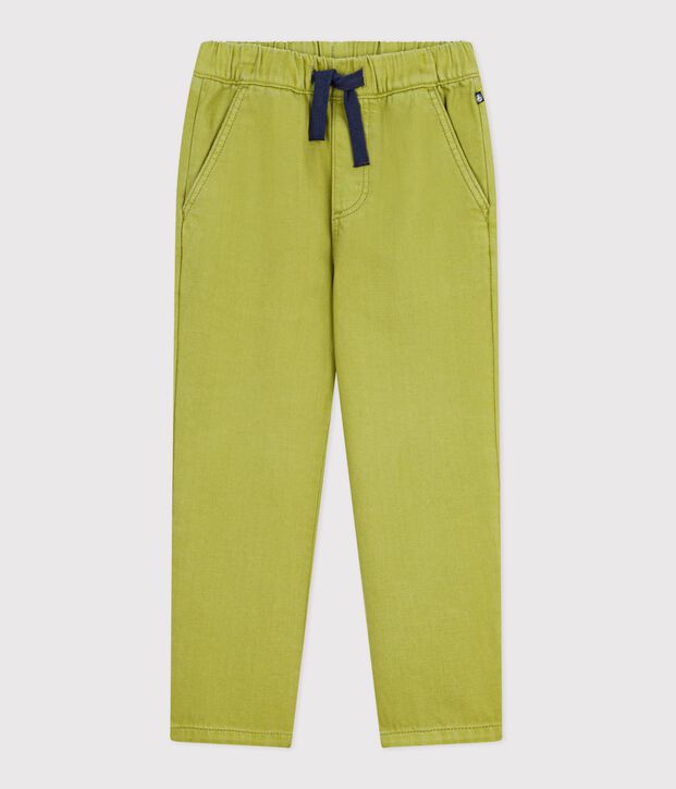 Pantal&oacute;n infantil de algod&oacute;n verde