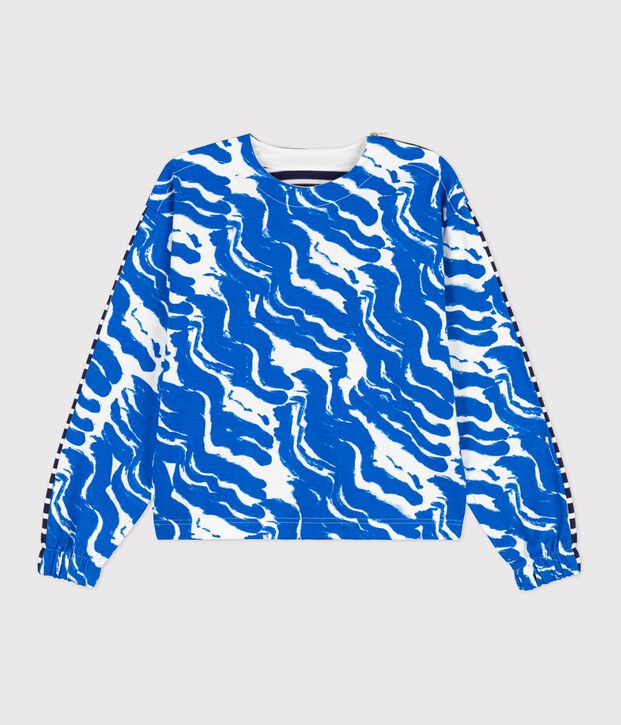 Marinera reedici&oacute;n Hy&egrave;res de mujer blanco/azul