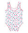 bañador de niña estampado blanco MARSHMALLOW/blanco MULTICO