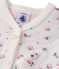 Pijama estampado en túbico para bebé niña azul BOCAL/blanco MULTICO